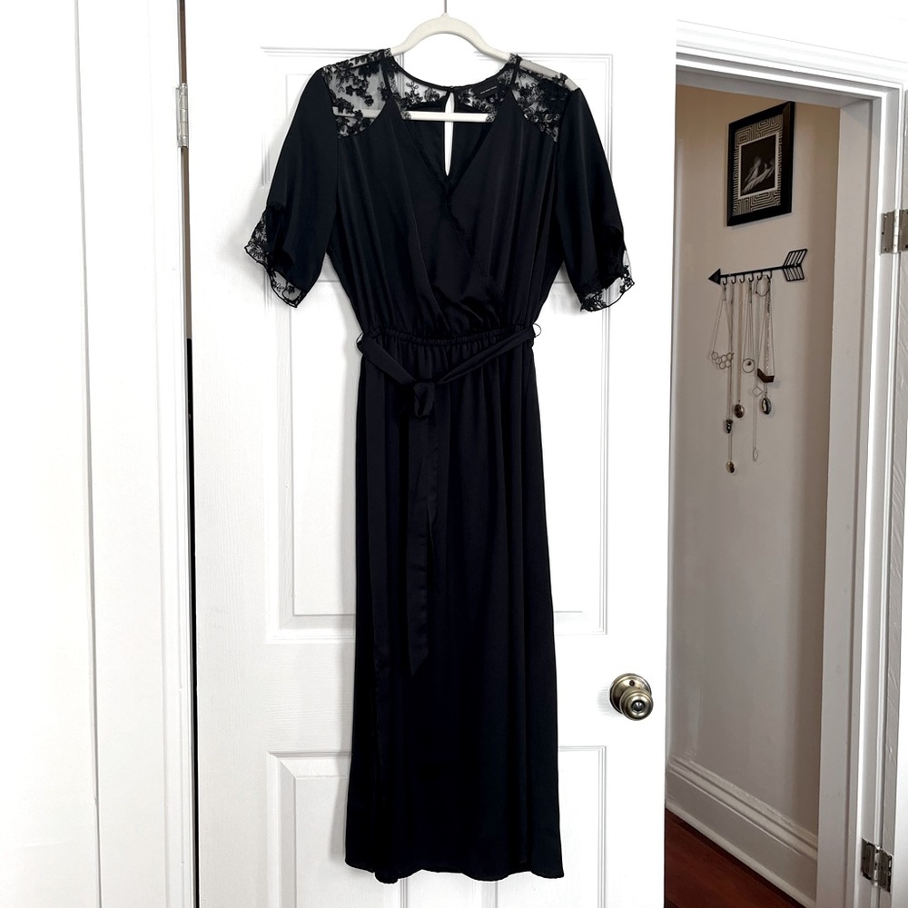 Black lace dress, size M